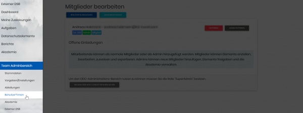 Benutzer anlegen